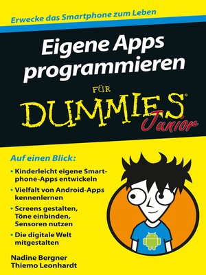 cover image of Eigene Apps programmieren f&uuml;r Dummies Junior